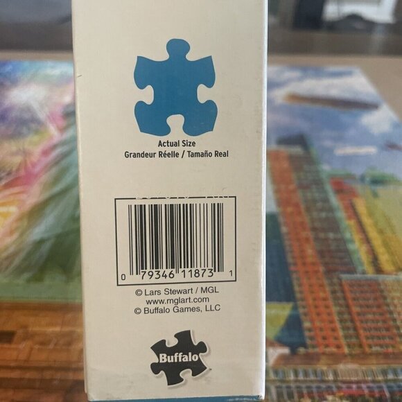 BUFFALO NIGHT & DAY 1000 PIECE JIGSAW-LADY LIBERTY Complete Fireworks 11840 - Picture 6 of 9